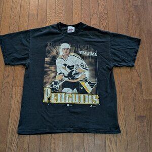 Vintage Mario Lemieux Pittsburgh Penguins T-Shirt - Size L